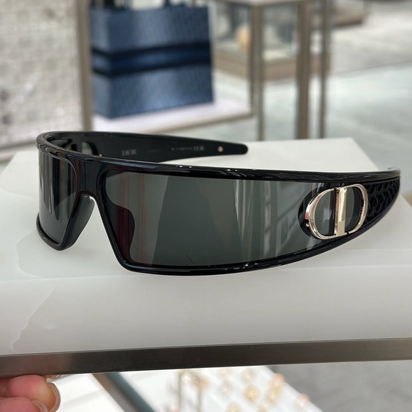 Dior Accessories - Dior Black Sunglasses with Gold Accents